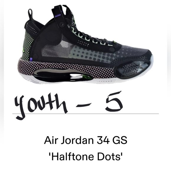 《Y-5》Air Jordan 34 GS'Halftone Dots'